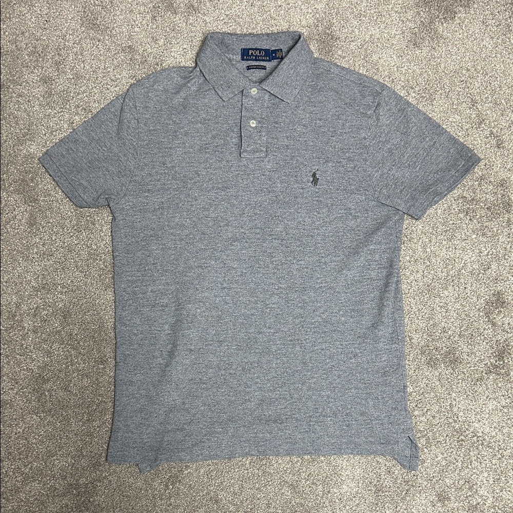Classic Ralph Lauren Grey Slim Fit Polo